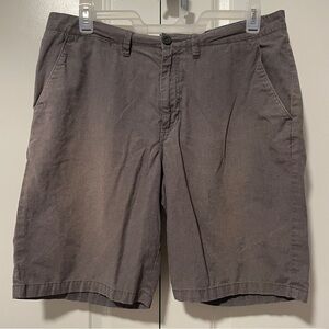 Vans Men’s Chino Shorts Gray Size 36 Flat Front Casual Skate Style
